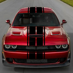 Racing Stripe Hood & Trunk Decal Kit for Dodge Challenger SXT / R/T / SRT (2011–2024) | Vinyl Body Graphics