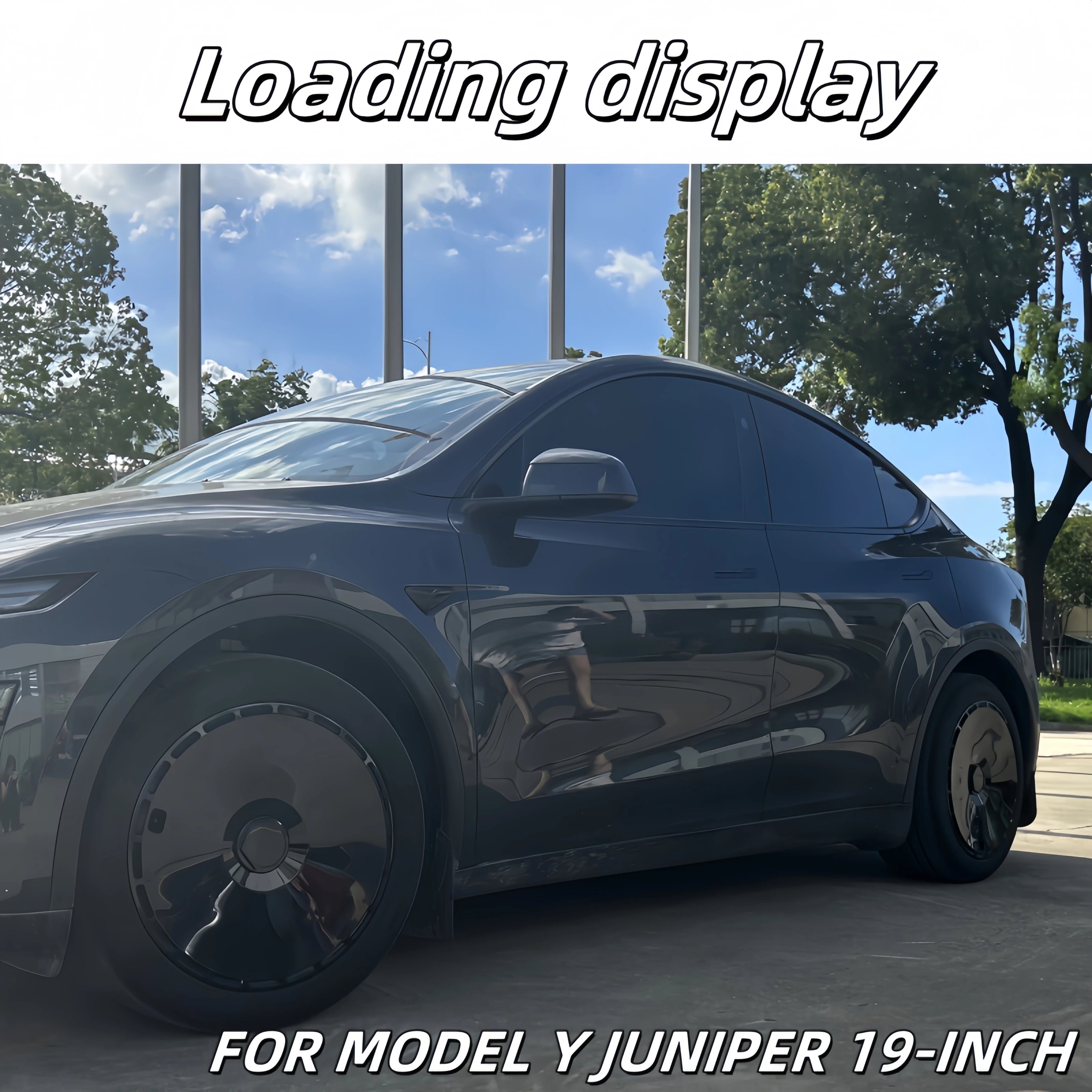 19" Performance Replacement Hub Caps for Tesla Model Y (2020–2024) | 4-Piece Wheel Cover Set