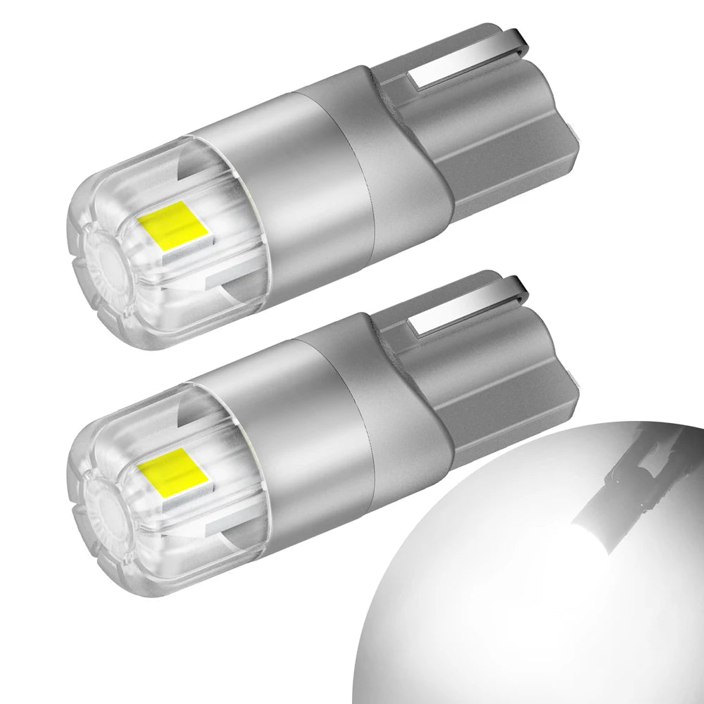 AUXITO W5W T10 168 194 Canbus LED | 2pc 6000K White/Red/Yellow