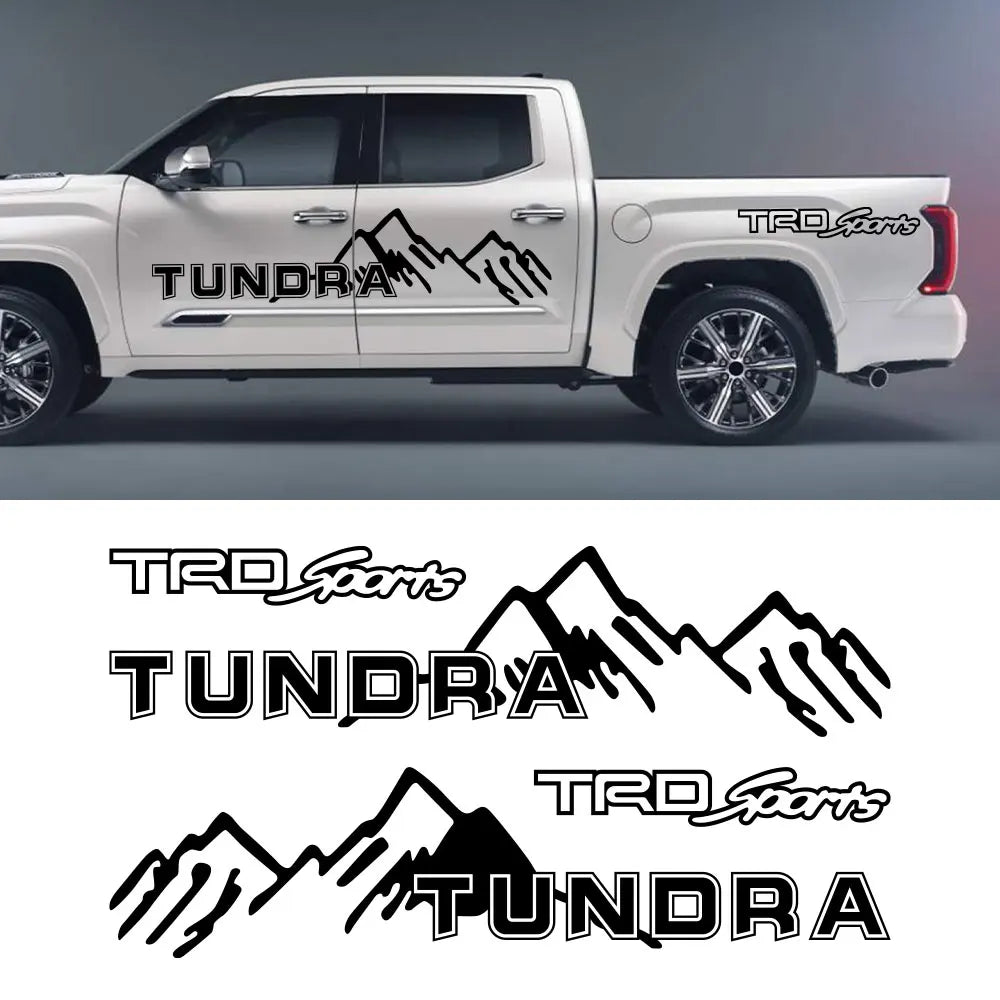 Body Side Door Decal for Toyota Tundra TRD / SR / SR5 / Limited / Platinum | 4-Piece Matte Vinyl Kit