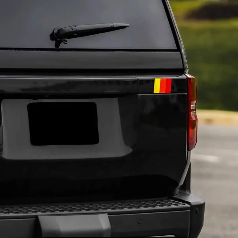Tricolor Hood, Bumper Vent & Rear Decal Kit for Land Cruiser 250 / Prado LC250 | Precut Vinyl