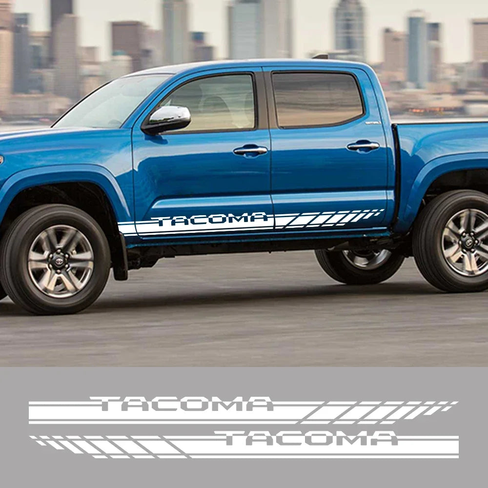 Door Side Stripe Decal for Pickup Trucks | 2-Piece Vinyl Body Graphic Decoration