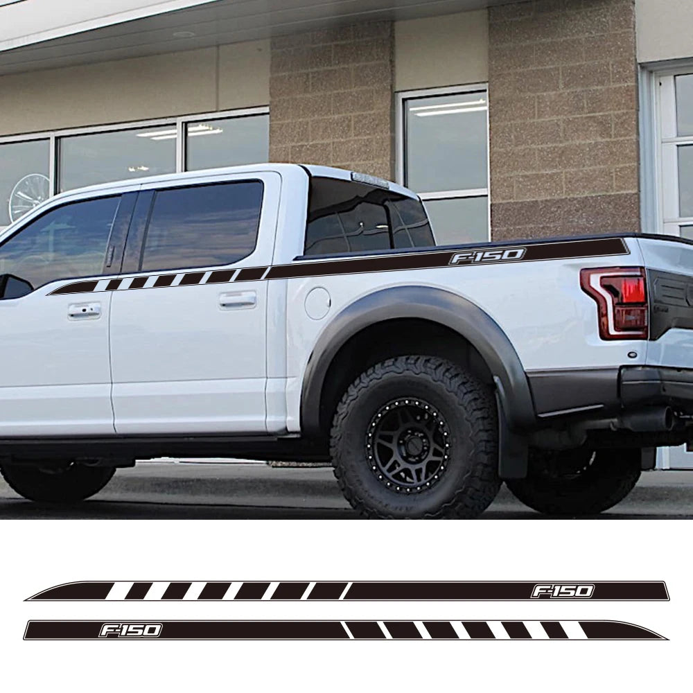 Full-Length Waistline Door Side Decal for Ford F-150 / Raptor / XLT | 2-Piece Pickup Vinyl Graphic