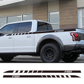 Full-Length Waistline Door Side Decal for Ford F-150 / Raptor / XLT | 2-Piece Pickup Vinyl Graphic