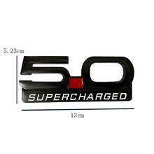 Load image into Gallery viewer, 3D Metal 5.0 Supercharged Fender &amp; Trunk Badge | Ford Mustang Styling Emblem