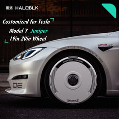 Haloblk Hub Caps for Tesla Model Y Juniper (2025–2026) | 19" & 20" High-Performance Wheel Cover Set
