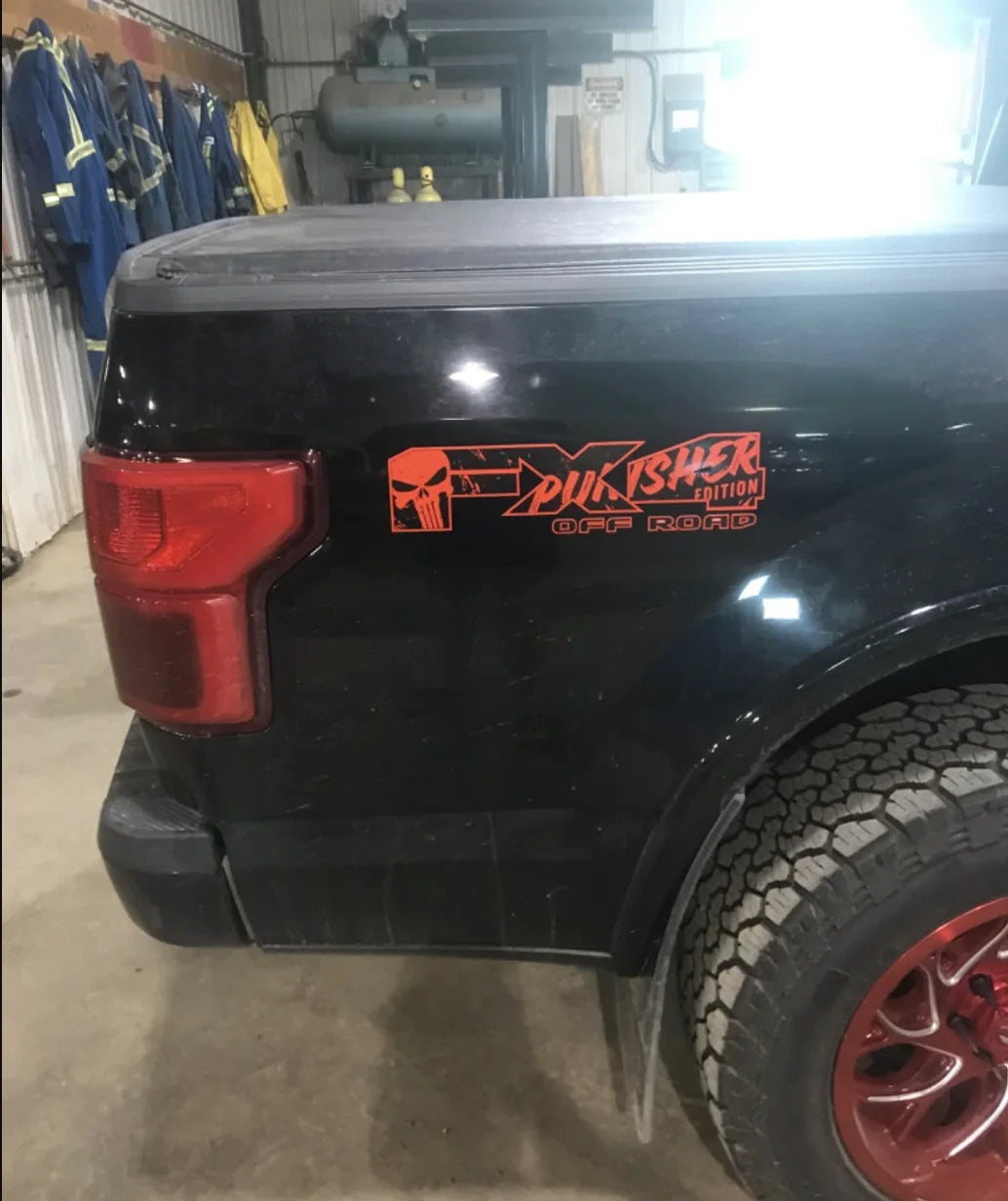 FX4 Off-Road Skull Bedside Decal for 4x4 Trucks | Modified Vinyl Sticker Kit