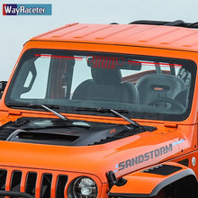 Load image into Gallery viewer, Jeep Wrangler &amp; Gladiator Reflective Grill &amp; Windshield Decal – Vinyl Window Graphic | JK JL, Gladiator, Renegade