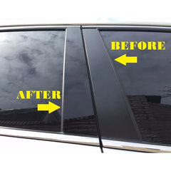For Buick Lacrosse 2010-2016 6PCS Glossy Black B C Pillar Stickers Window Door Column Trim Cover Decoration Styling Accessories