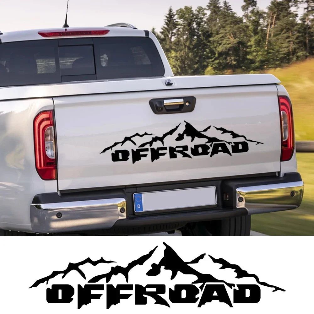 Off-Road Truck Vinyl Graphics Decal - Custom Sticker for Ford F150, Dodge, Toyota Hilux, Isuzu D-Max, Mitsubishi, GWM Cannon