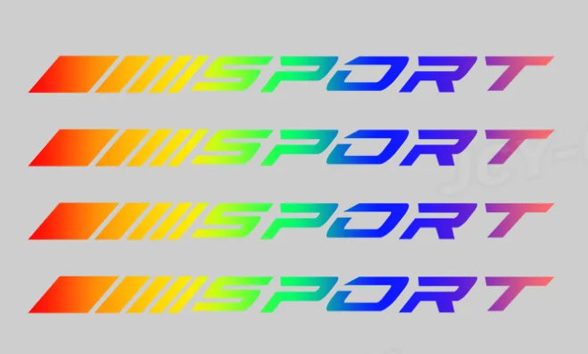 4pc Sport Racing DIY Stripe Wheel Rim Sticker | VACOMUL 7-Color