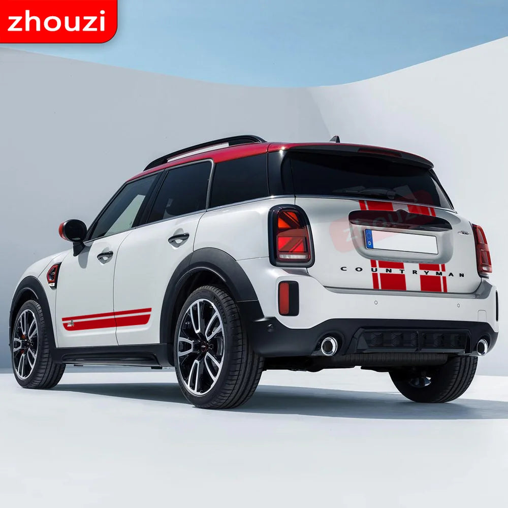 Hood Decal Bonnet Side Stripes Body Kit Sticker for Mini Cooper