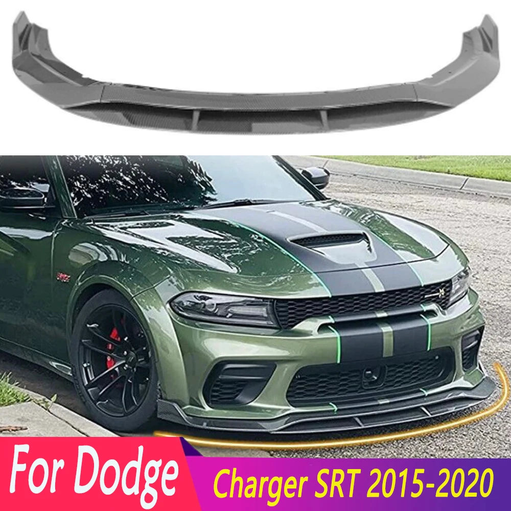 Front Bumper Lip Spoiler Diffuser Splitter for Dodge Charger SRT (2015–2021) | Body Kit