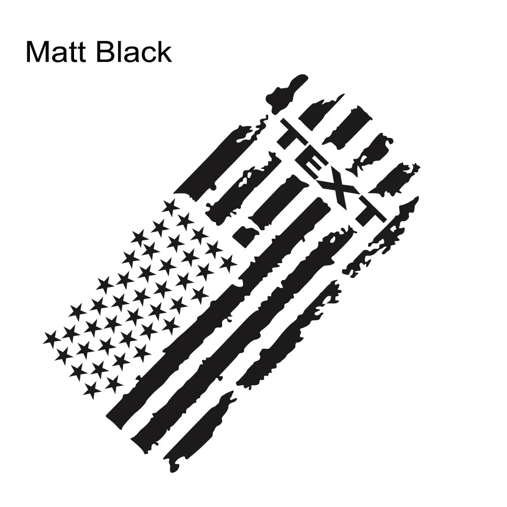 USA Flag Engine Hood Decal for Dodge RAM HEMI / Rebel / TRX | Bonnet Vinyl Graphic