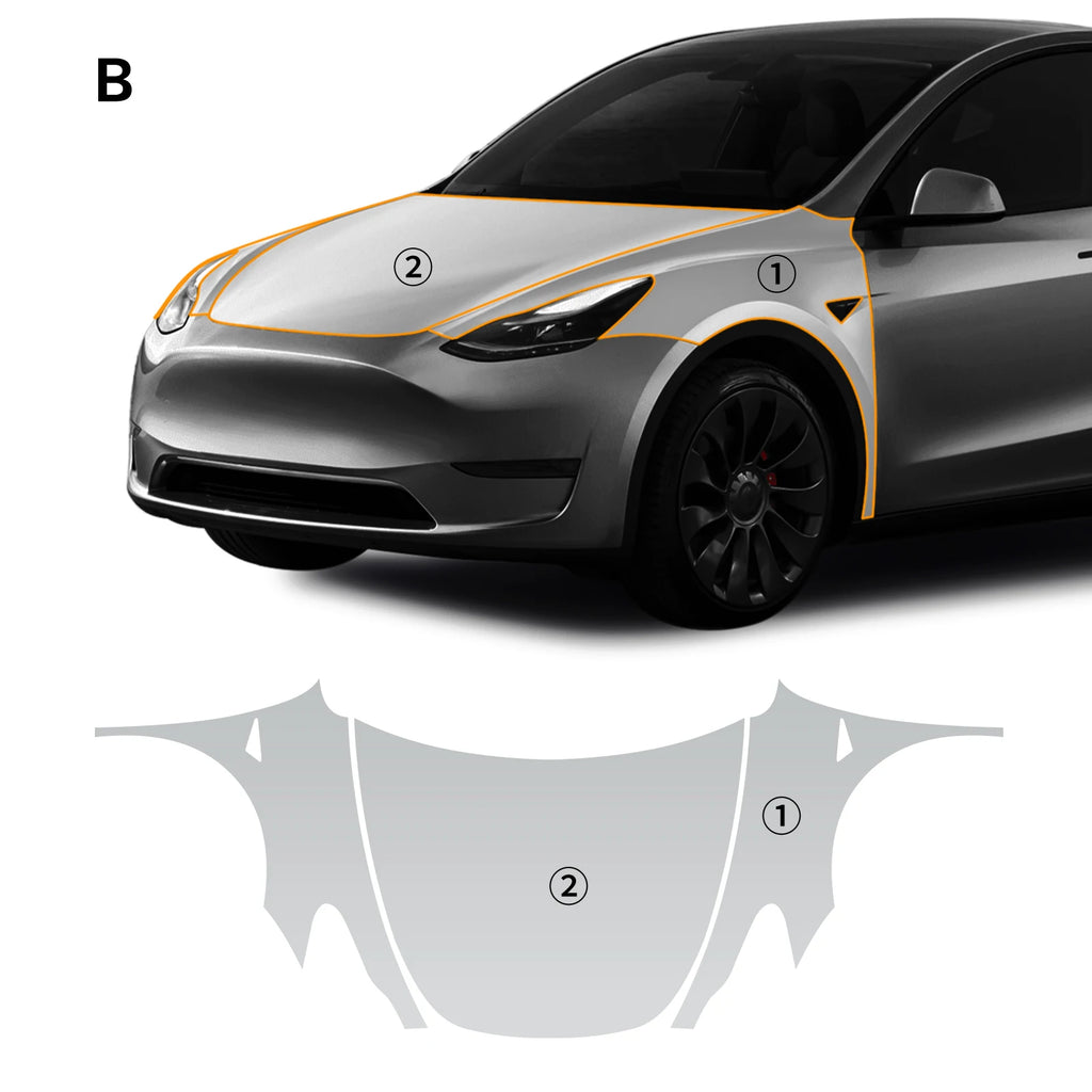 Precut PPF for Tesla Model Y (2020–2024) | 9-Mil TPU Paint Protection Film Clear Bra
