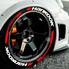 4x OLPAY 3D Waterproof Brand Tire Letter Sticker | Racing Wheel