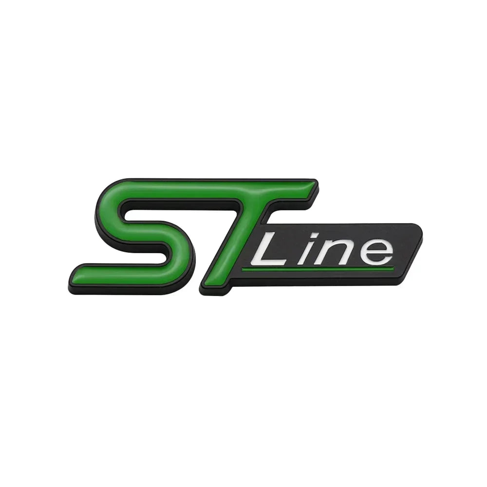 3D Metal ST Line Trunk Badge | Ford Focus / Mondeo / Kuga / Ecosport Emblem