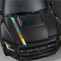 Hood Stripe Cover Decal for Ford F-150 / Raptor / Limited | Vinyl Truck Bonnet Sticker