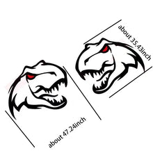 Cargar imagen en el visor de la galería, Ferocious Dinosaur Head Body Decal – Large Format Vinyl Sticker for Dodge Challenger &amp; RAM TRX | Both Sides, Black