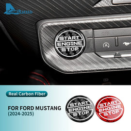 Real Hard Carbon Fiber Interior Trim for Ford Mustang GT (2024-2025) | LHD & RHD