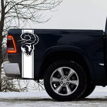 Cargar imagen en el visor de la galería, Dodge RAM Bed Side Graphic Kit – Pickup Truck Vinyl Decal Set (2 Pcs) | 1500, 2500, 3500, Rebel, TRX | 12 Finishes