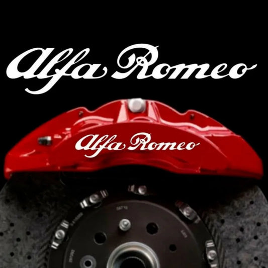 4PCS Alfa Romeo Brake Caliper Decals – High Temp Waterproof Vinyl Stickers