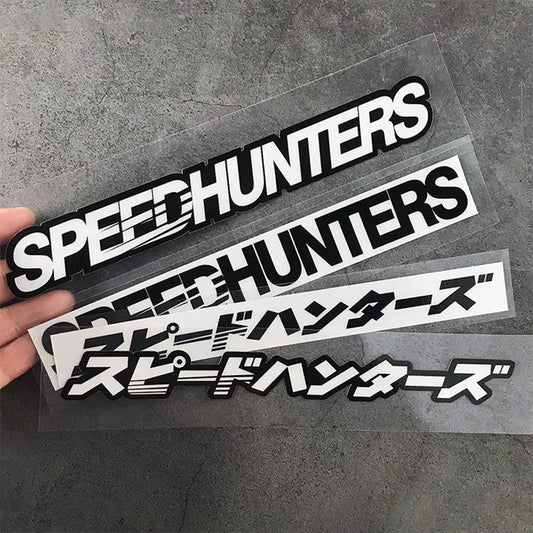 JDM SpeedHunters Reflective Sticker - 7" x 1" Vinyl Decal for Honda, Yamaha, Tmax, Nmax, Motorcycle & Car Styling