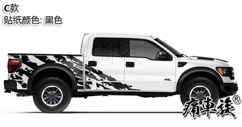 Full-Body Appearance Decoration Vinyl Kit for Ford F-150 Raptor | Custom KK Pickup Wrap