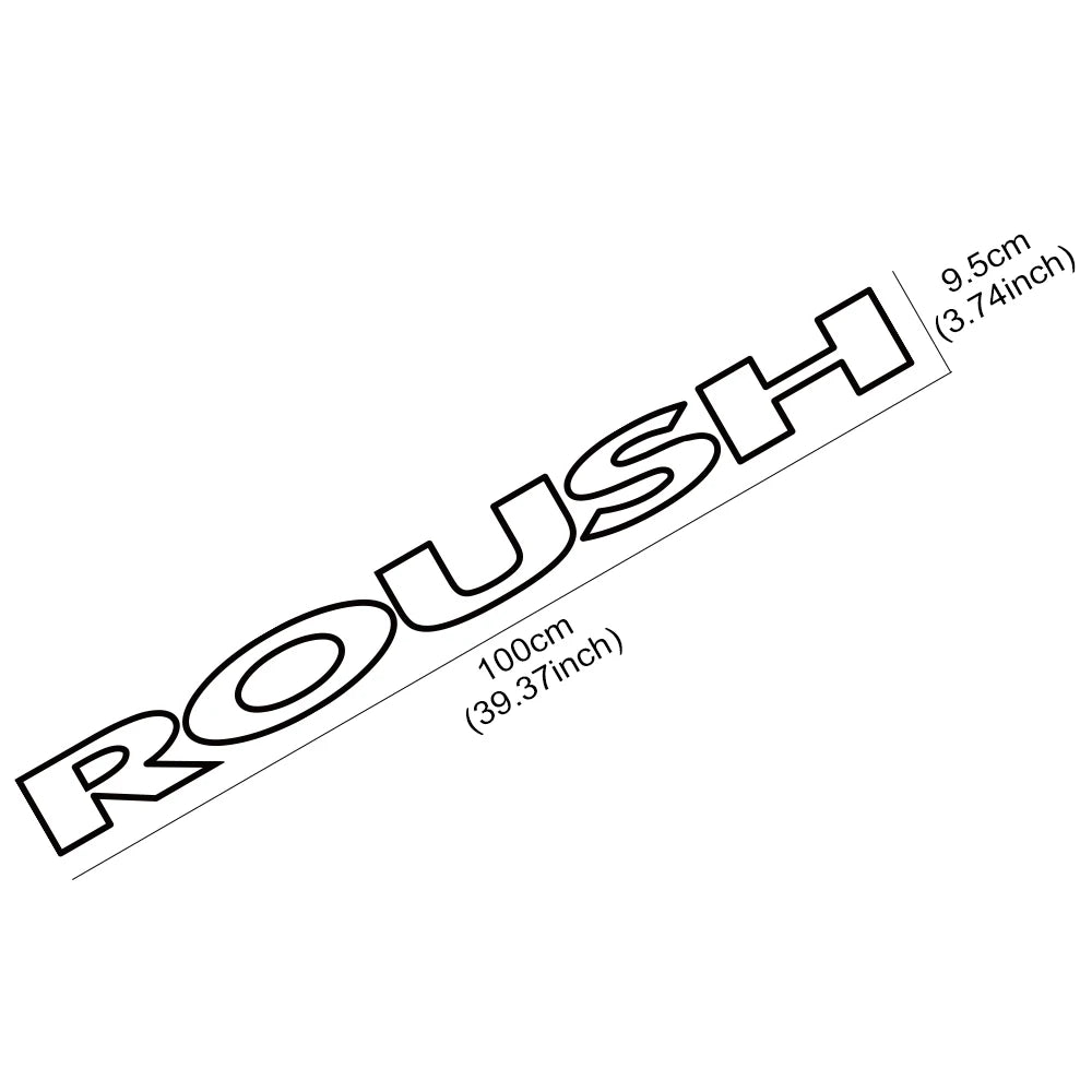 Roush Custom Windshield Sticker for Ford Mustang GT / Shelby / F-150 Raptor SVT | Vinyl
