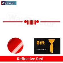 Load image into Gallery viewer, Jeep Wrangler &amp; Gladiator Reflective Grill &amp; Windshield Decal – Vinyl Window Graphic | JK JL, Gladiator, Renegade