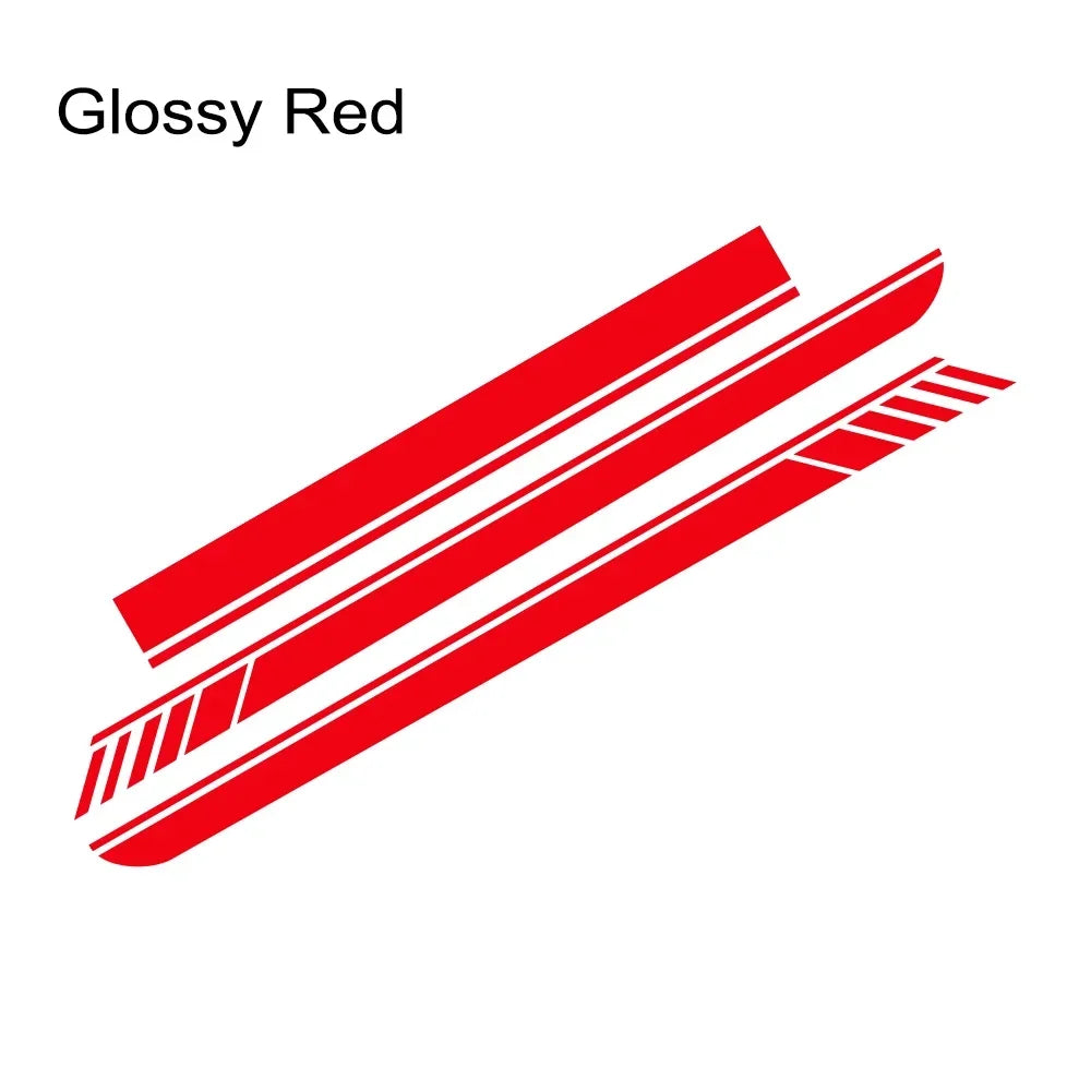 Hood Decal Side Stripes & Skirt Sticker for Mercedes-Benz A-Class A45S W177 | Color Change Vinyl