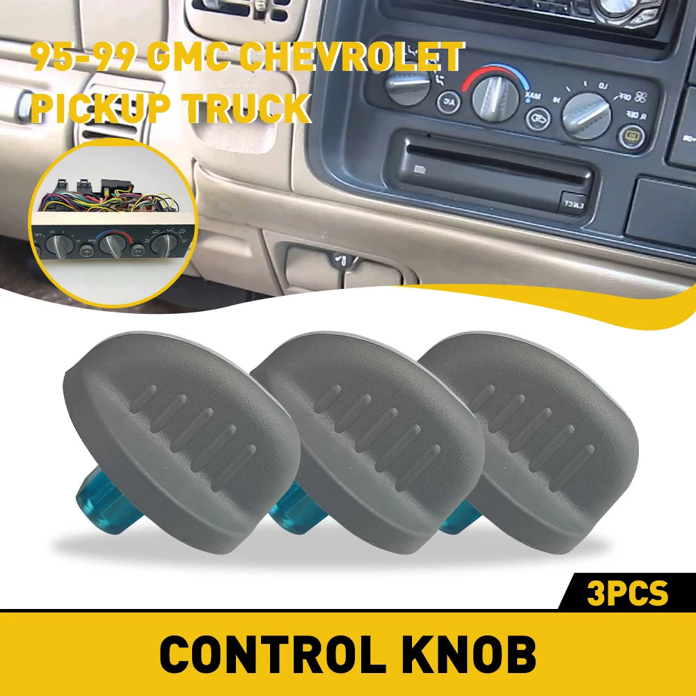 A/C Knob 3-Pack for Silverado/Sierra/Tahoe (1995–1998) | Climate Control