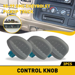 A/C Knob 3-Pack for Silverado/Sierra/Tahoe (1995–1998) | Climate Control