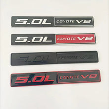 Cargar imagen en el visor de la galería, 3D Metal 5.0 COYOTE V8 Rear Trunk / Fender Emblem Badge Sticker | Ford Car Accessory