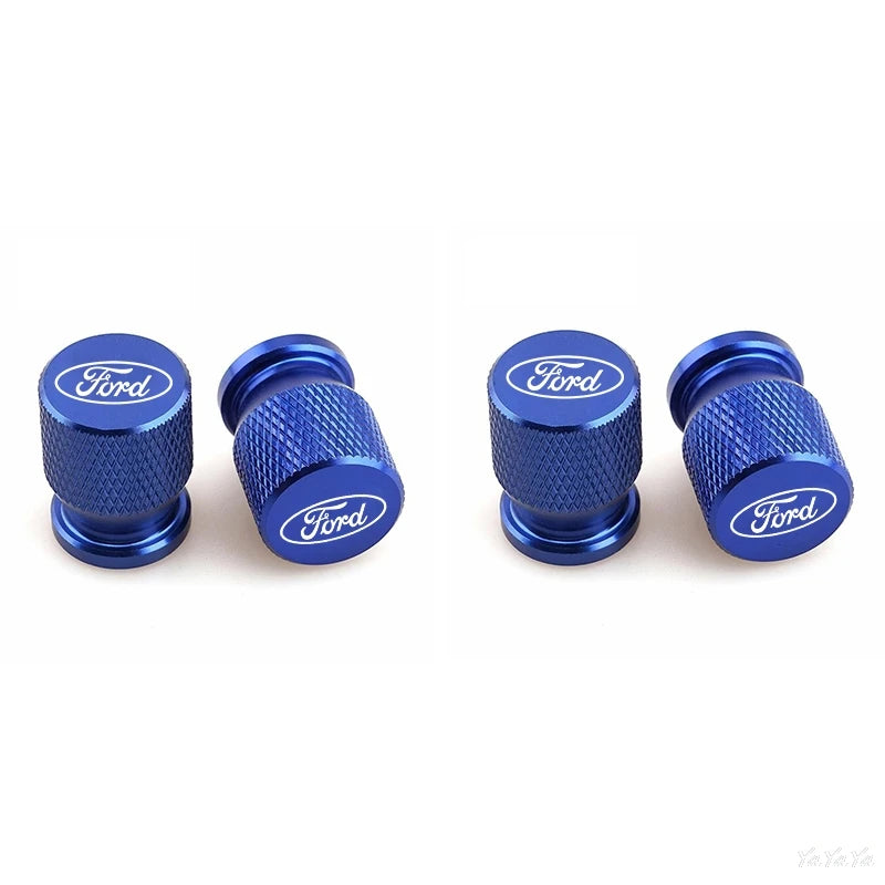 Alloy Tire Valve Stem Caps & Air Valve Dustproof Covers for Ford Mustang / Fiesta / Focus | FORD