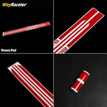Cargar imagen en el visor de la galería, Carbon Fiber Door Side Stripe Skirt Decal for Ford Mustang (2020+) | Vinyl Sticker
