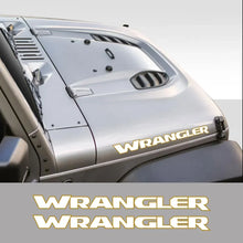 Load image into Gallery viewer, Jeep Wrangler Hood &amp; Door Vinyl Decal – Engine Cover Bonnet Sticker | JK, JL, TJ, YJ, Unlimited, Sahara | 13 Colors