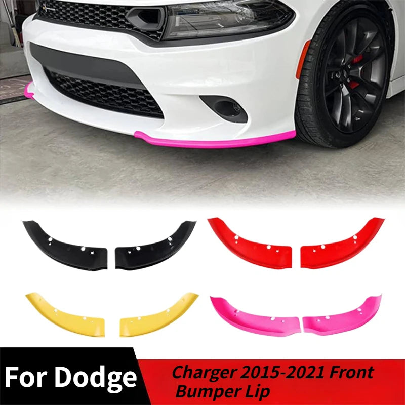 Front Bumper Lip for Dodge Charger (2015–2021) | Hellcat / SRT 392 / Scat Pack / R/T Style