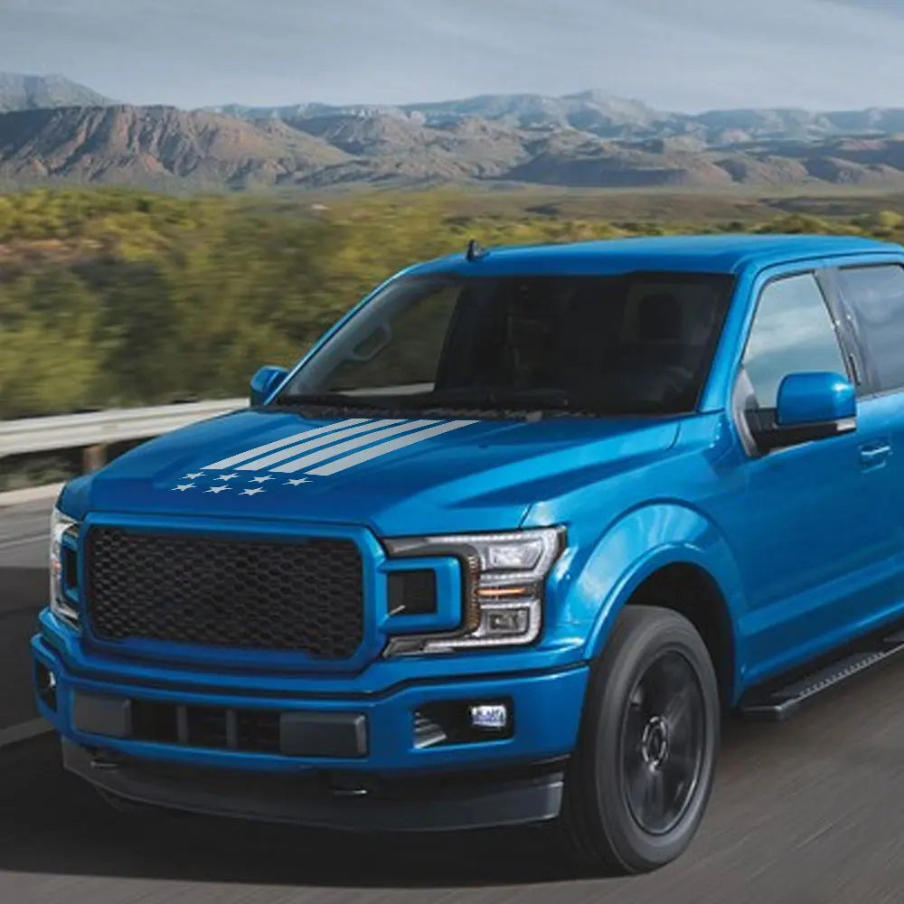 USA Stripe Engine Hood Decal for Ford F-150 Raptor | Matte Vinyl Film Truck Graphic
