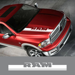 Hood Stripe Kit Decal for Dodge RAM 1500 / 2500 / 3500 Rebel / TRX | Vinyl Truck Sticker