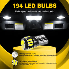 AUXITO W5W T10 Canbus LED | 194 168 Parking Interior Side 2–4 Pack