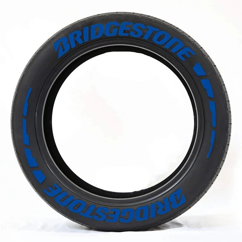 3D Rubber Permanent Tire Letter Sticker | Waterproof Wheel Decal