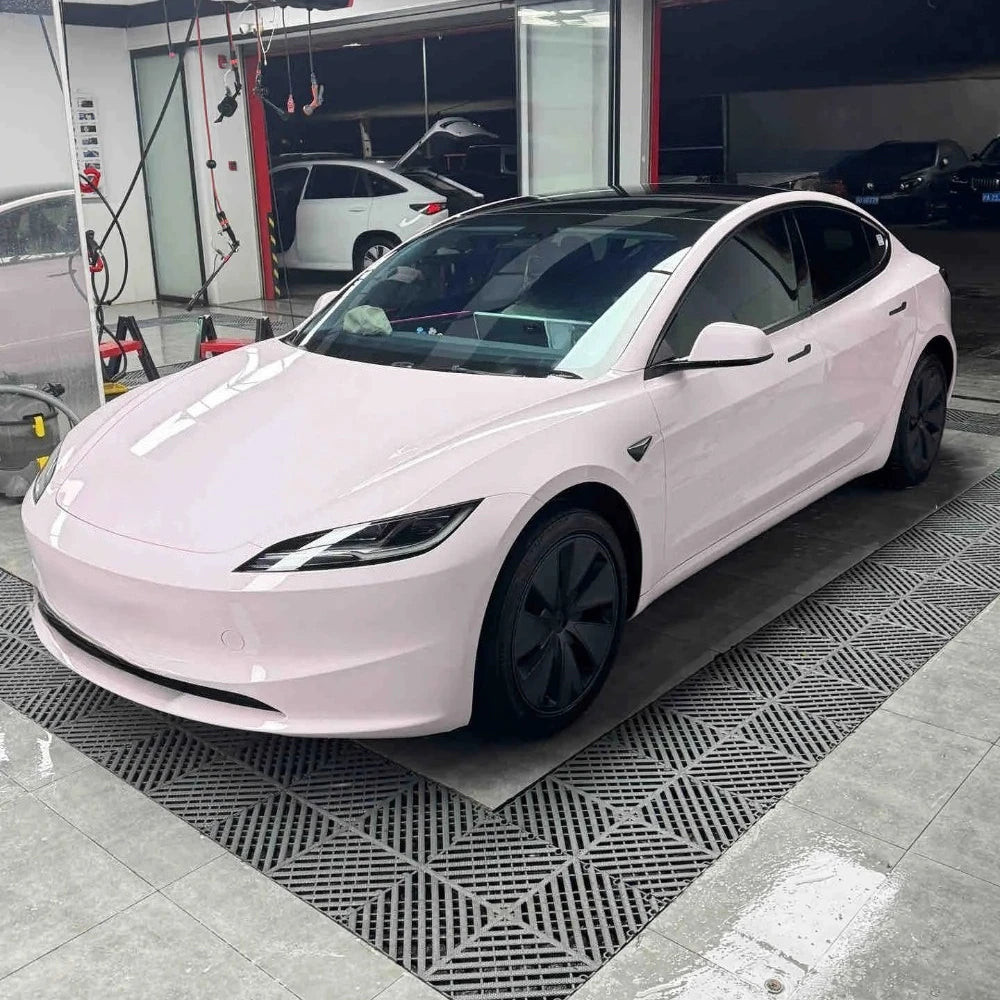 Precut Color Change PPF for Tesla Model 3 Highland (2024–2025) | Black & Glacier Blue PET Film