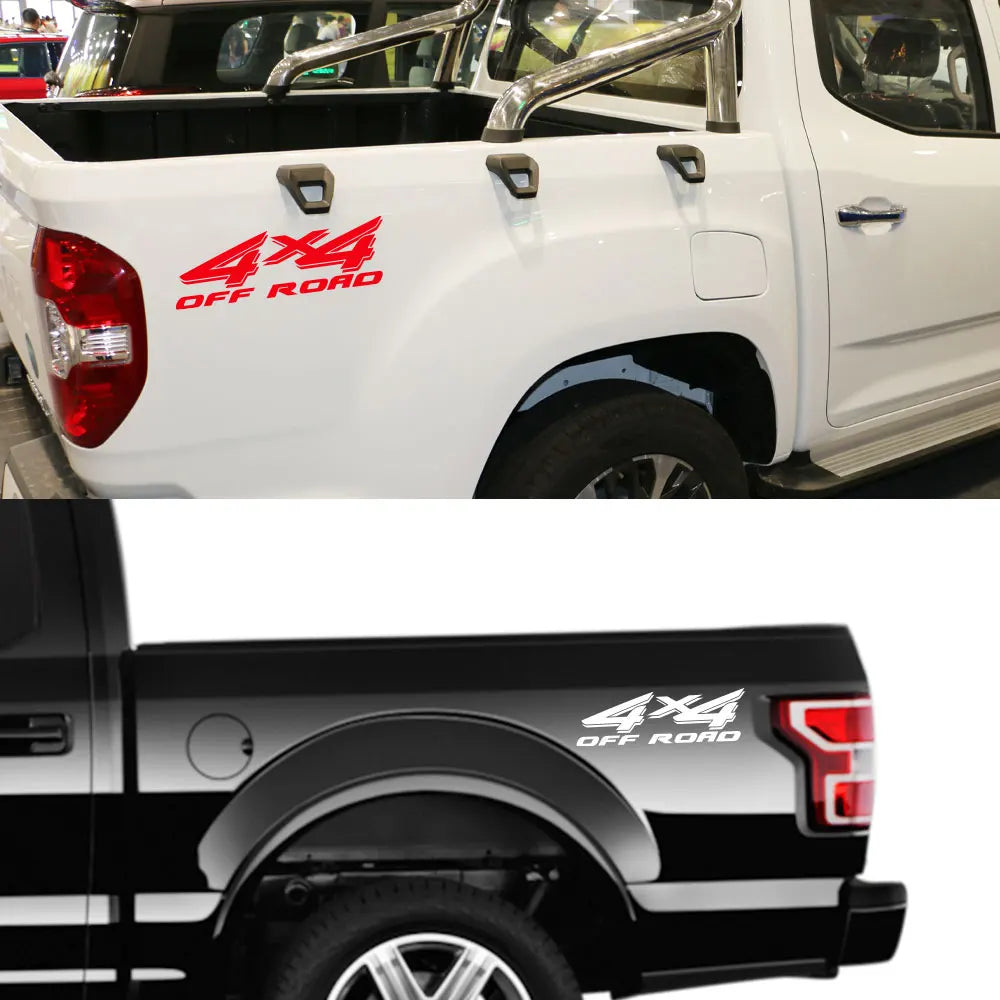 4x4 Off-Road Rear Trunk Side Decal for Ford F-Series F-150 / F-250 / F-350 | Vinyl Truck Body Sticker