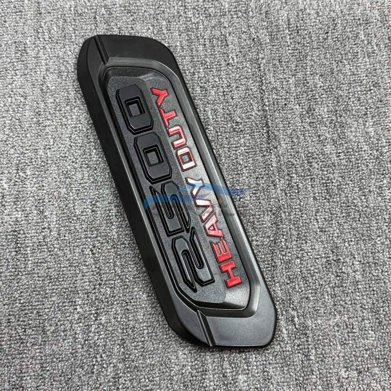 1PC Matte Black Red Fender Hood Emblem Nameplate For 19-24 Dodge Ram 2500 HEAVY DUTY 68362212AB 68362211AB