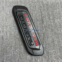 1PC Matte Black Red Fender Hood Emblem Nameplate For 19-24 Dodge Ram 2500 HEAVY DUTY 68362212AB 68362211AB