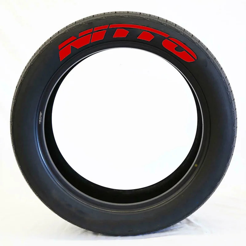 NITTO 3D Rubber Stereo Waterproof Tire Letter Sticker | Car & Moto