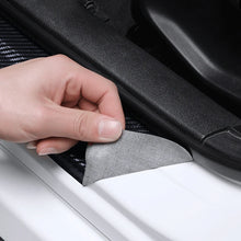 Load image into Gallery viewer, Carbon Fiber Door Sill Anti-Stepping Protector Sticker for Jeep Renegade | Leather-Look JEEP