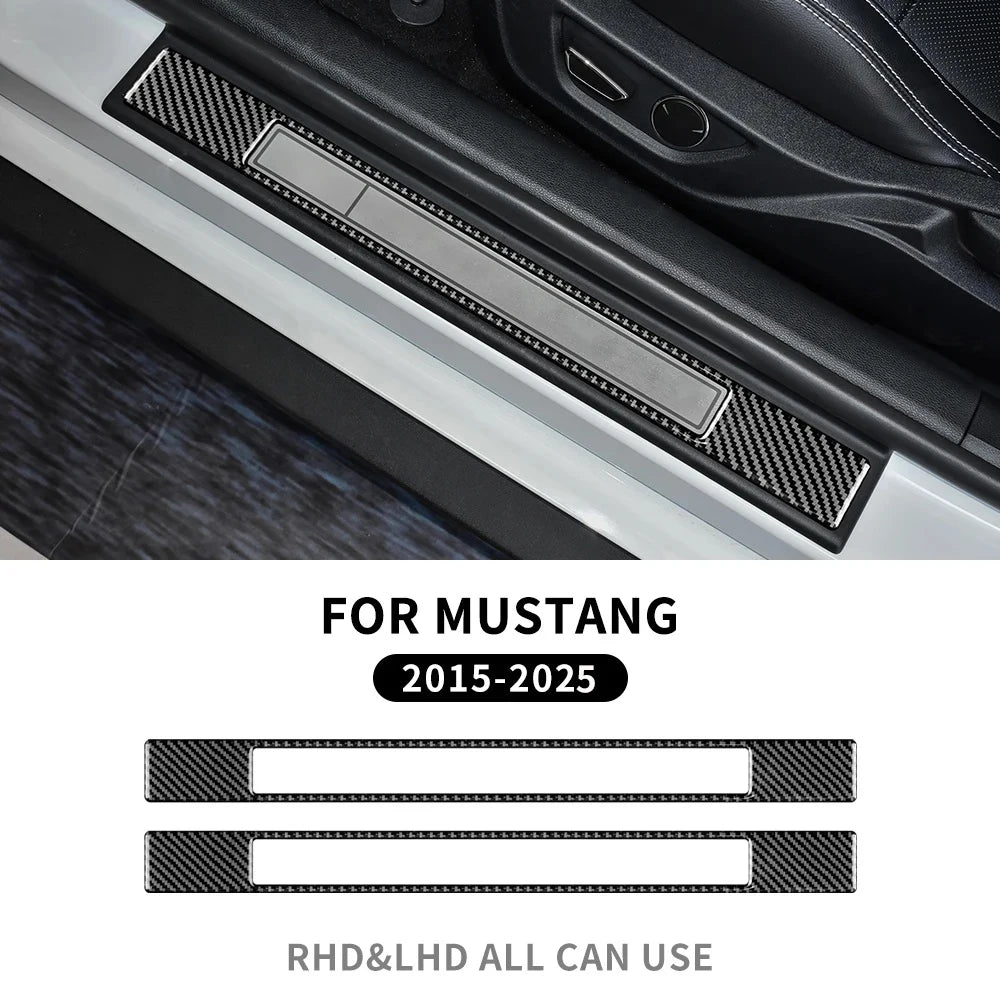 Real Soft Carbon Fiber Interior Trim for Ford Mustang GT (2015-2025) | LHD & RHD