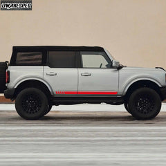 First Edition Carbon Fiber Door Side Stripe Decal for Ford Bronco 4-Door (2021–2025) | Vinyl Graphics Kit